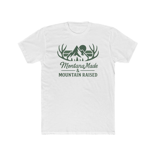 Montana Made & Mountain Raised T-Shirt — Outdoor Mountain Graphic Tee