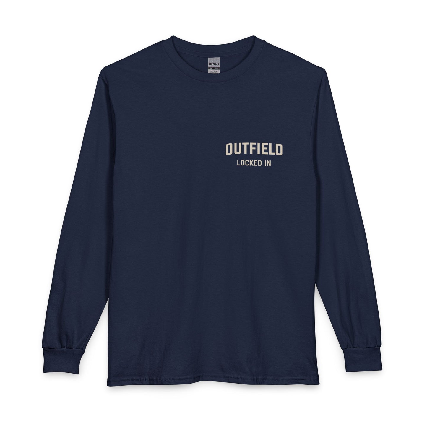 Outfield 'Nothing Drops Here' Long Sleeve T-Shirt — Baseball/Softball Fielding Tee