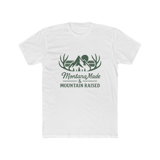 Montana Made & Mountain Raised T-Shirt — Outdoor Mountain Graphic Tee