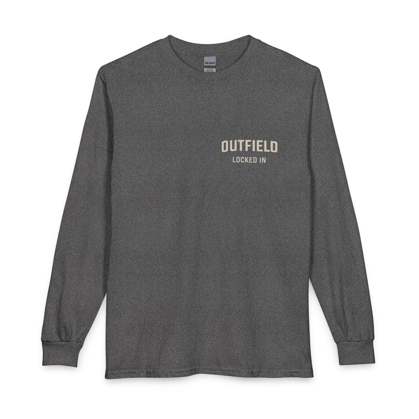 Outfield 'Nothing Drops Here' Long Sleeve T-Shirt — Baseball/Softball Fielding Tee