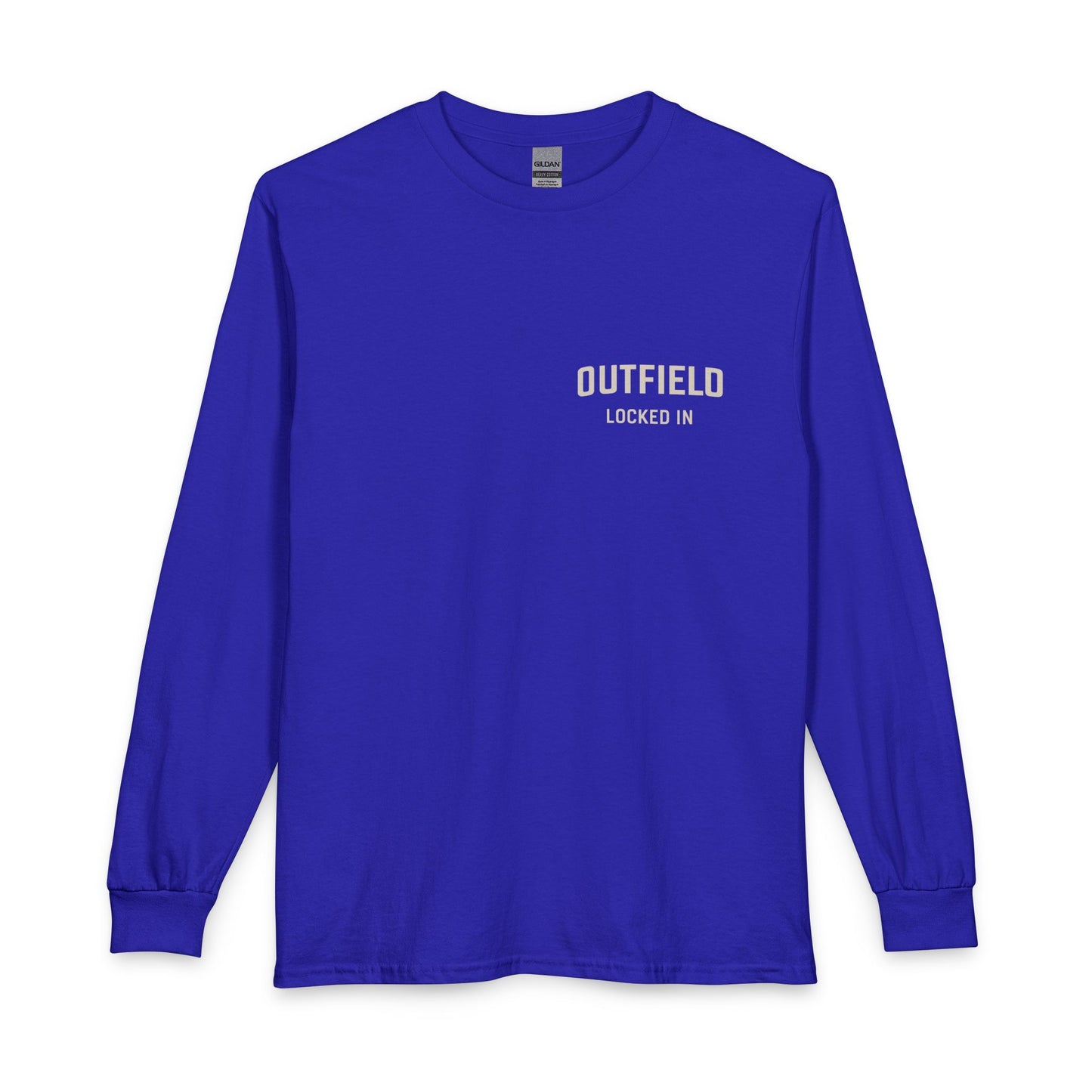 Outfield 'Nothing Drops Here' Long Sleeve T-Shirt — Baseball/Softball Fielding Tee