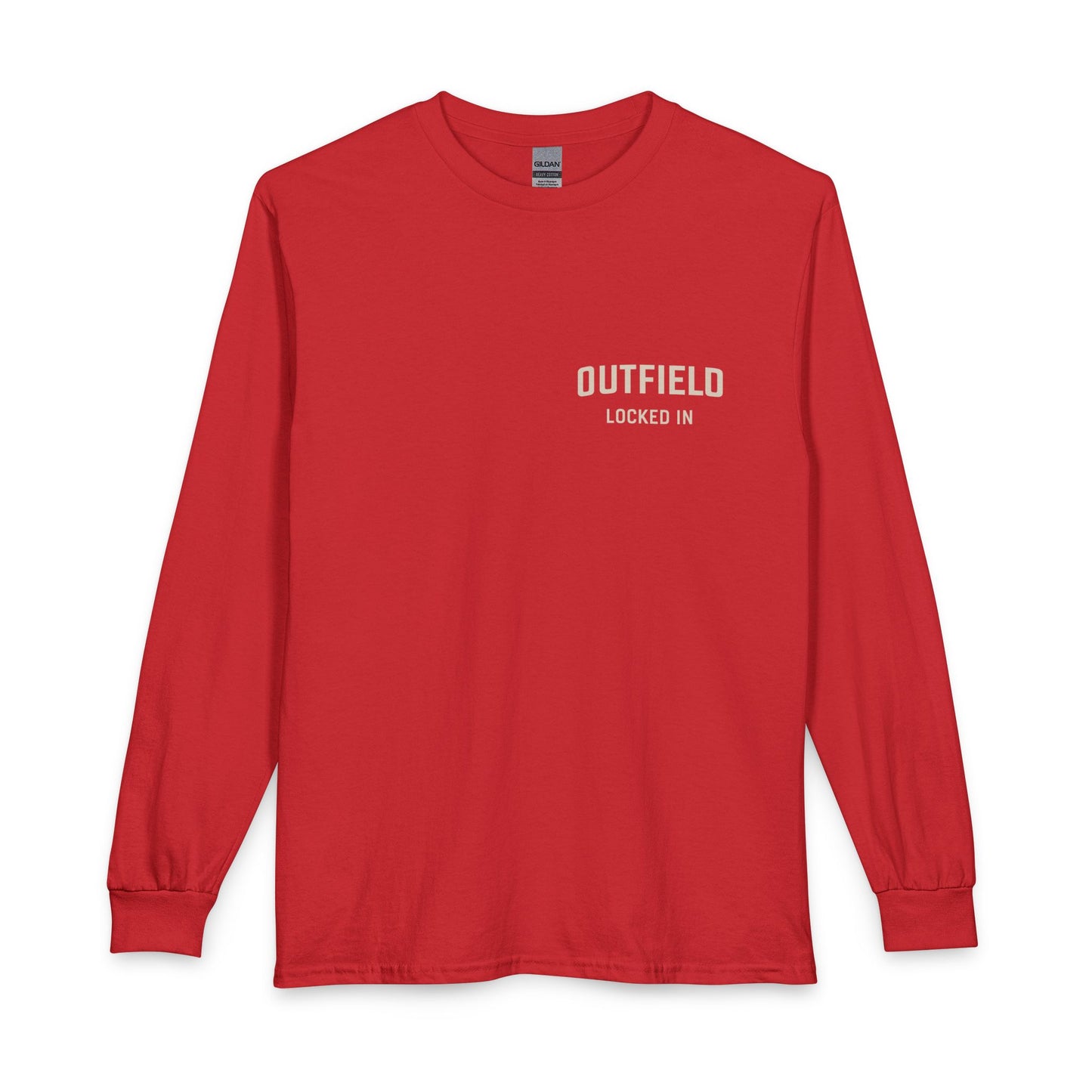Outfield 'Nothing Drops Here' Long Sleeve T-Shirt — Baseball/Softball Fielding Tee