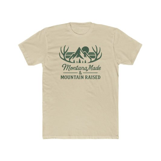 Montana Made & Mountain Raised T-Shirt — Outdoor Mountain Graphic Tee